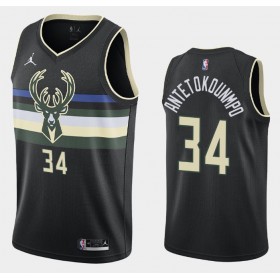Camiseta Hombre NBA Milwaukee Bucks Giannis Antetokounmpo 34 2020-21 Jordan Brand Statement Edition Swingman